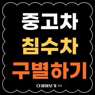 모르면 손해보는 침수차 구별법 7가지