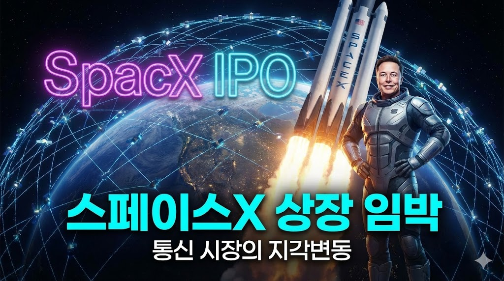 스페이스X 로켓 발사와 스타링크 위성망, 그리고 자신감 넘치는 일론 머스크의 일러스트