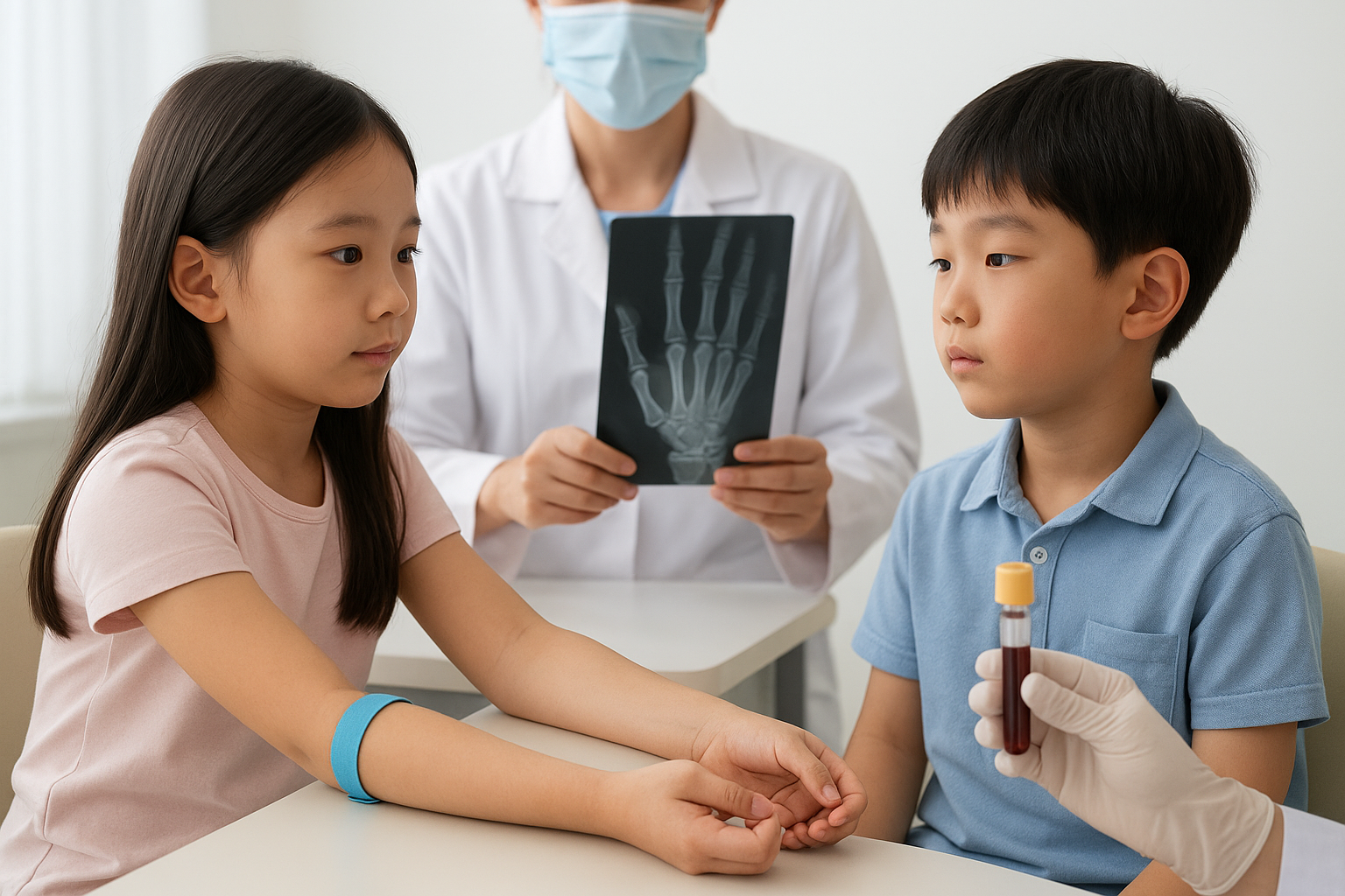 성조숙증 검사중