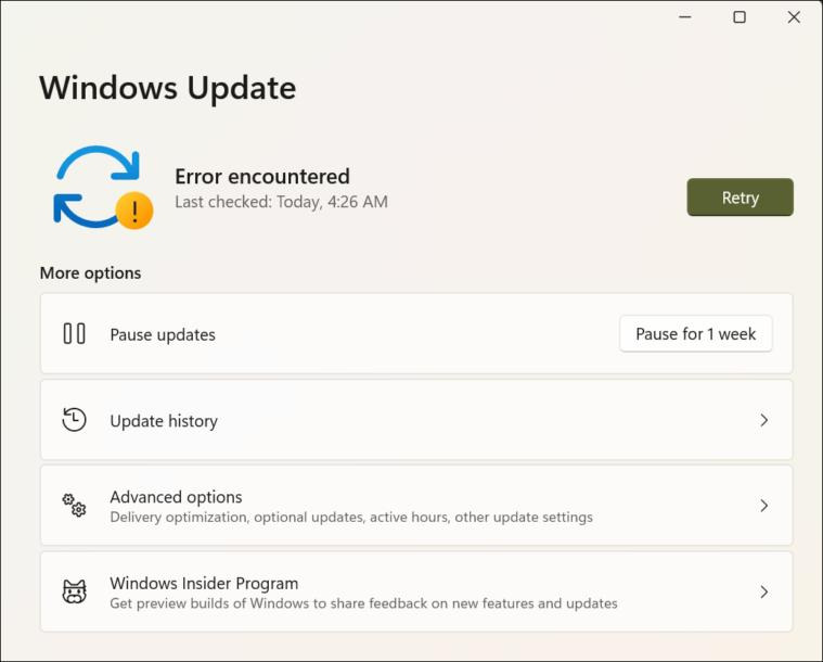 Windows 업데이트 오류 해결 방법