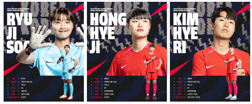 여자대표팀-선수-엔트리