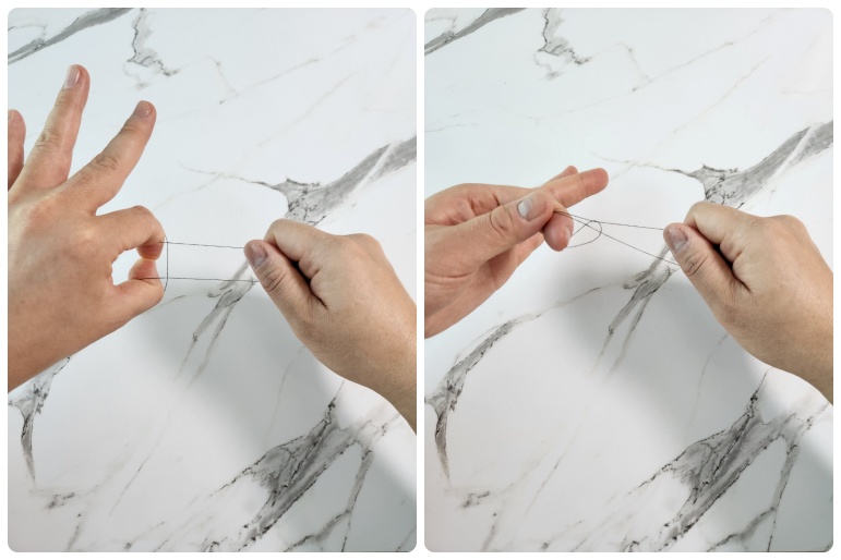 실 매듭짓는 방법 안내사진