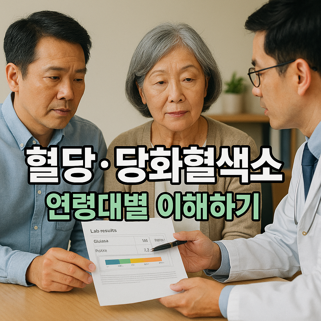 혈당&middot;당화혈색소 연령대별 이해하기