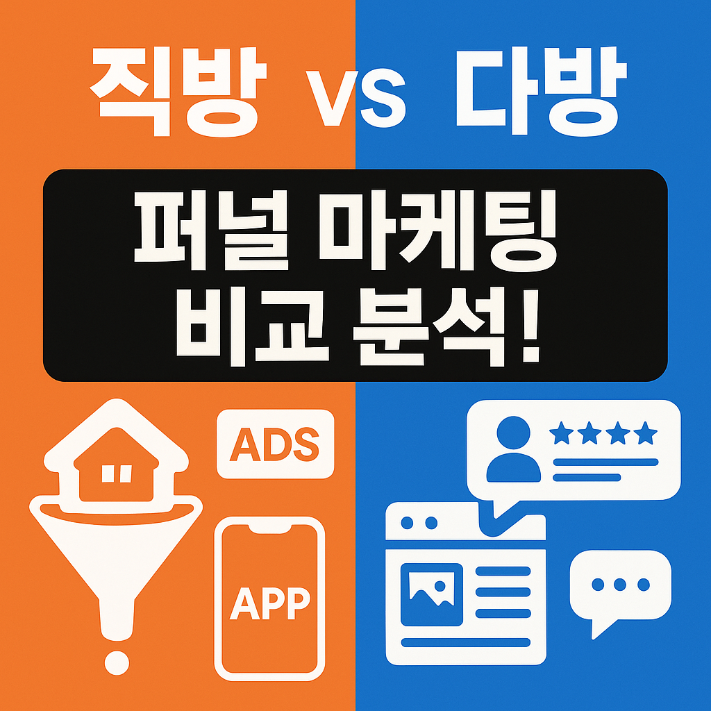 퍼널마케팅 분석 직방 VS 다방