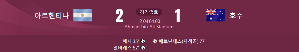 ์๋ฅดํจํฐ๋ ๋ ํธ์ฃผ ๊ฒฝ๊ธฐ ๊ฒฐ๊ณผ๊ฐ ์จ์๋ ์ฌ์ง