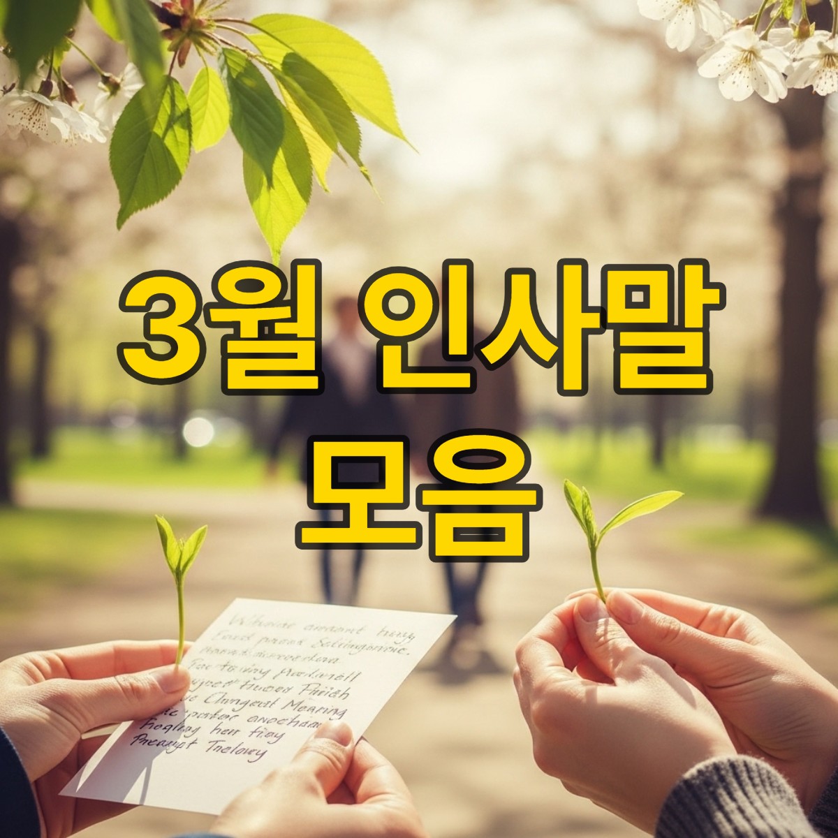 3월 인사말 모음
