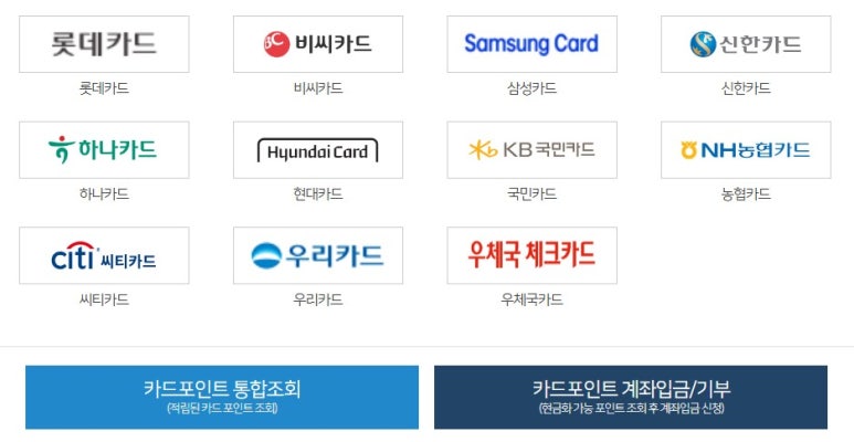 카드포인트 현금화 방법