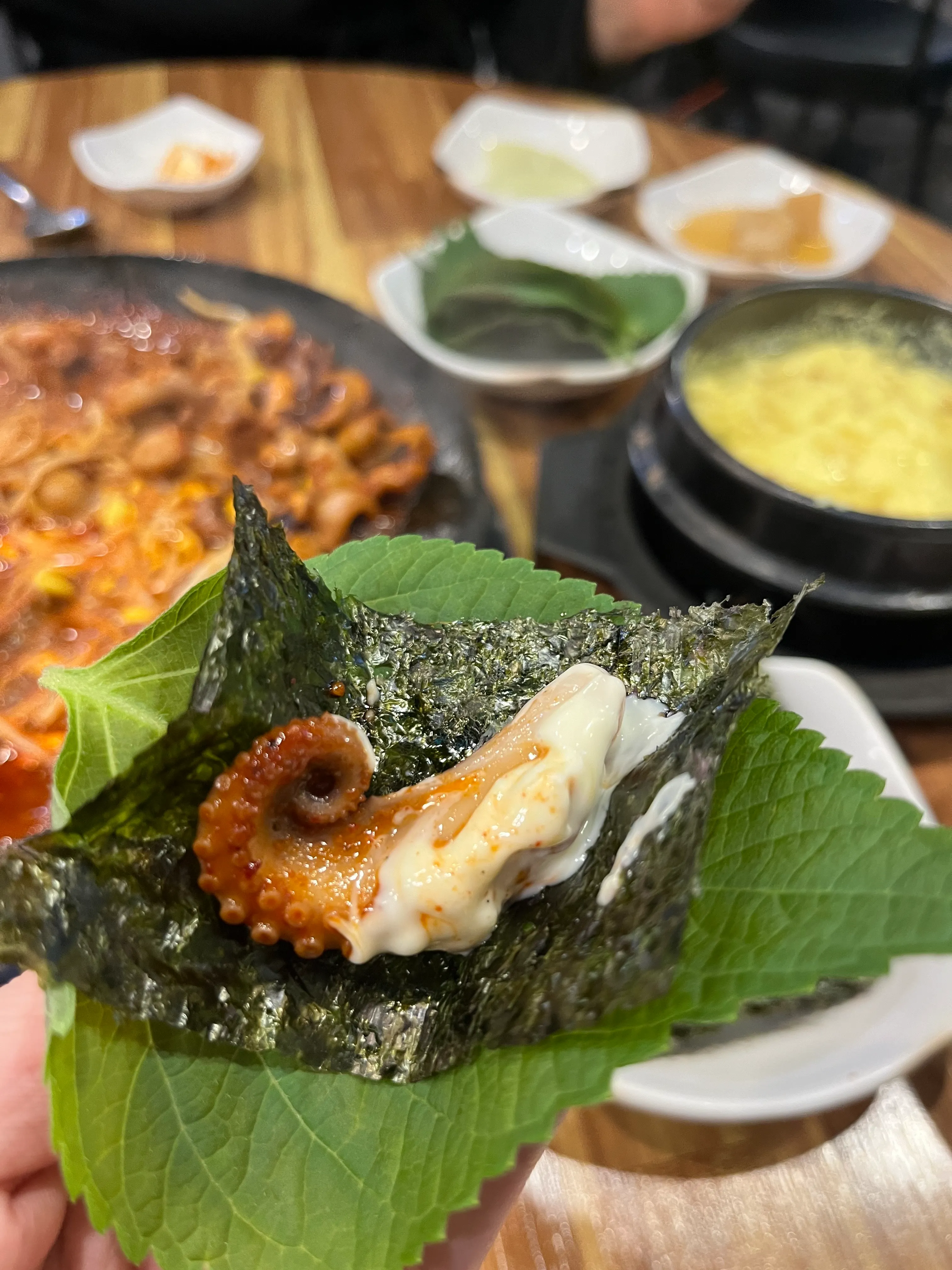 산대쭈꾸미 쌈싸먹기