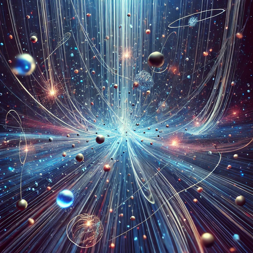 클리나멘을 표현한 이미지