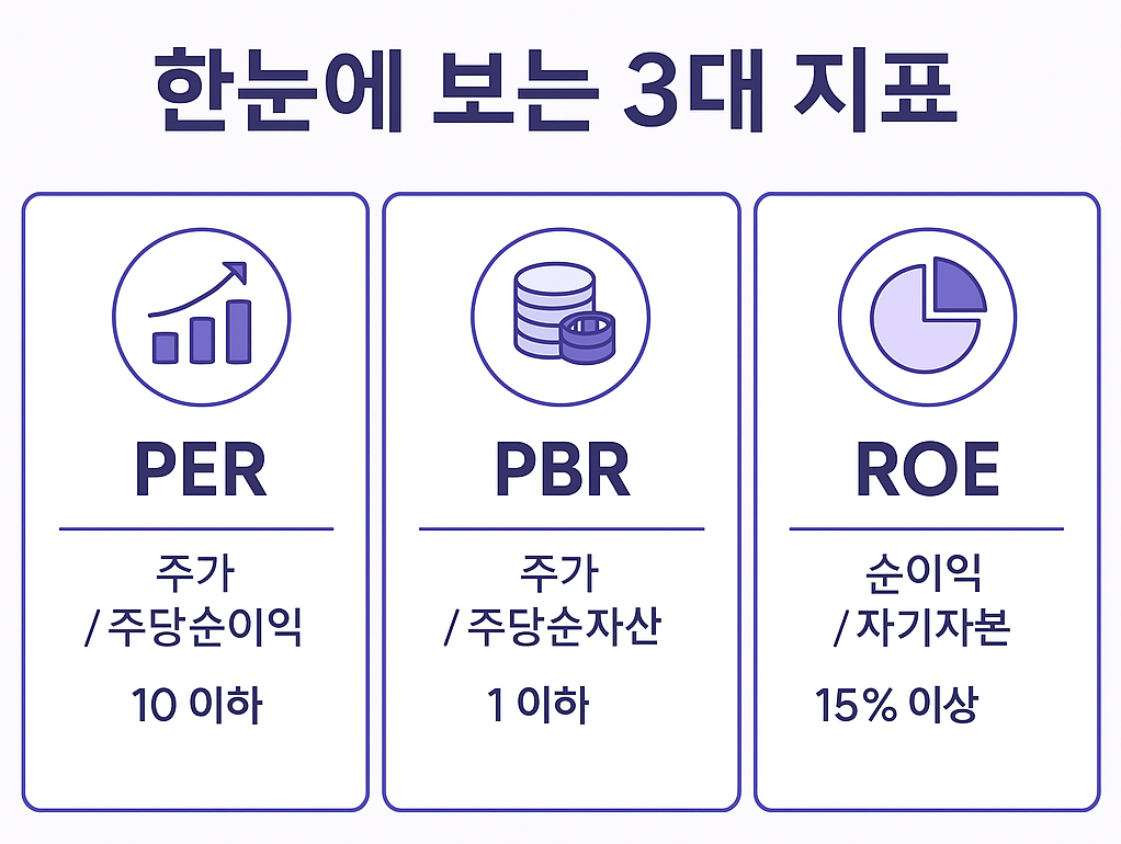 한눈에 보는 3대 지표 시각화