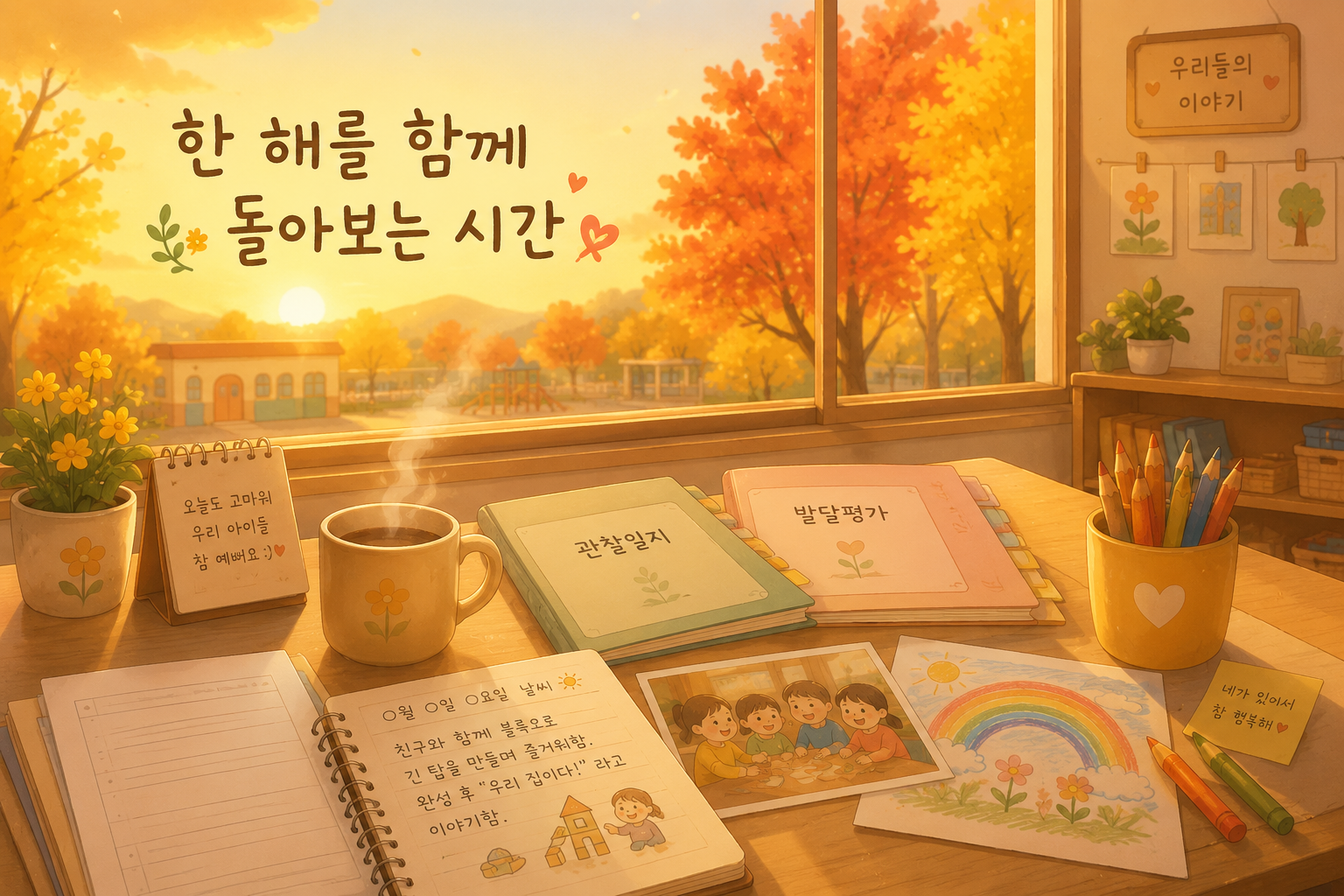 따뜻한 교실에서의 한 시간