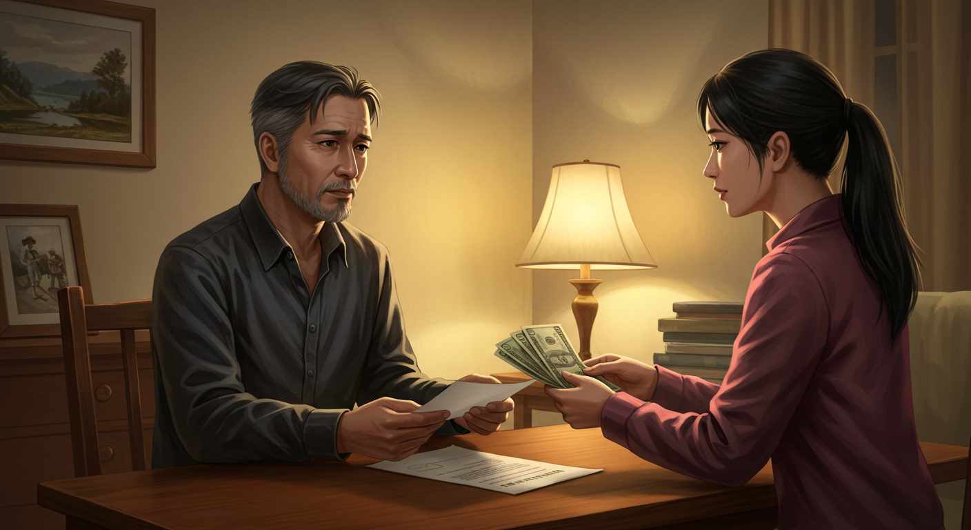 불법이자, 사적금전거래,