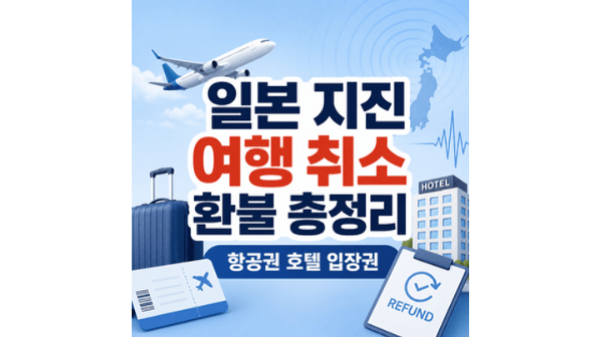 난카이-대지진-여행-취소-환불-총정리-항공권-호텔-입장권