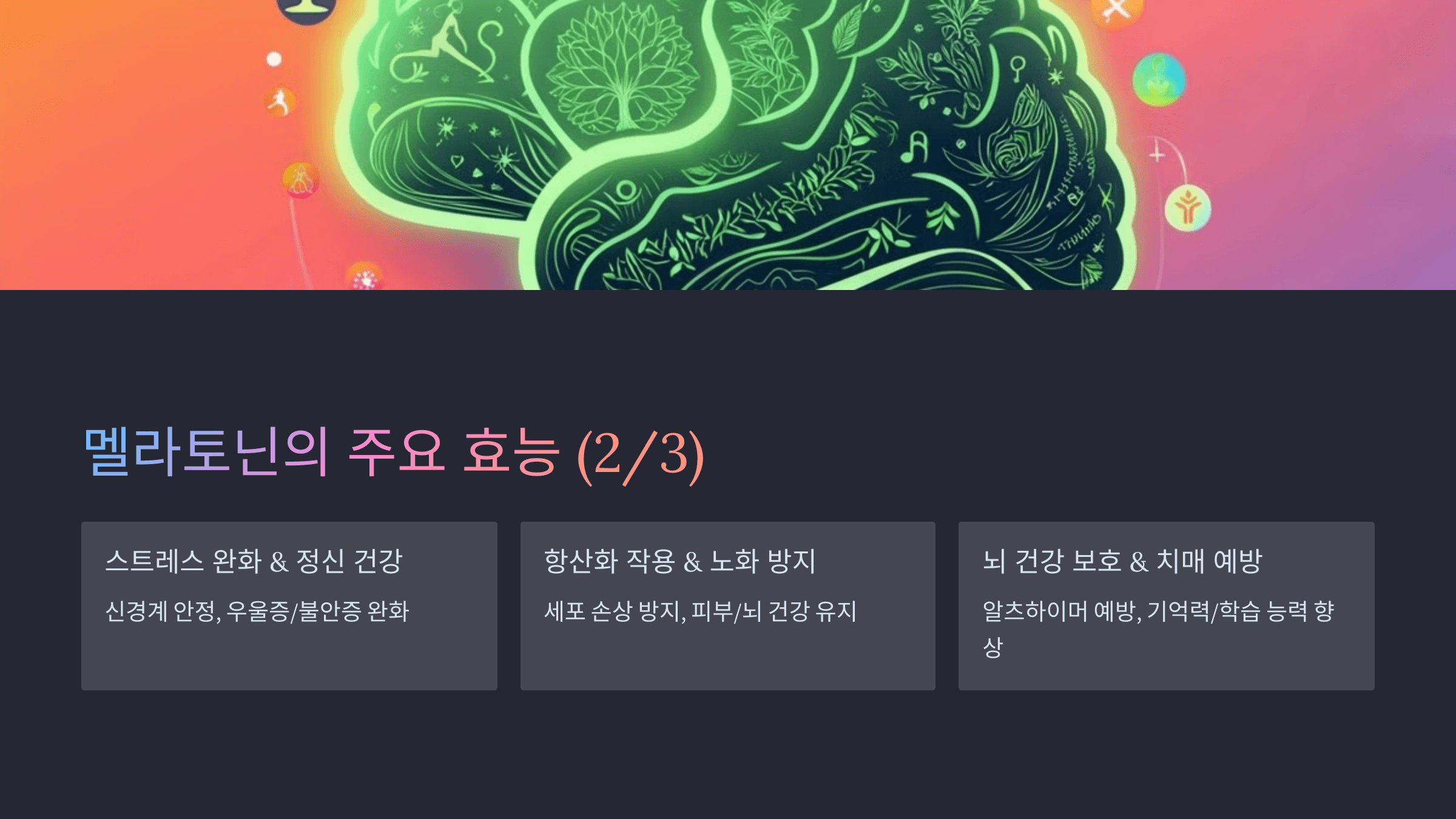 멜라토닌과 관련된 사진입니다.