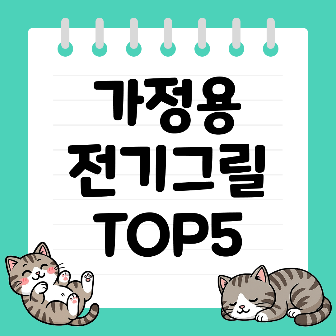 기름기 쏙 빼주는 가정용 전기그릴 추천 TOP5