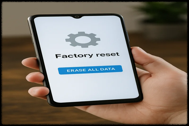 스마트폰 공장 초기화 화면