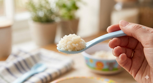 완료기 이유식 소고기 시금치 당근 진밥의 한수저