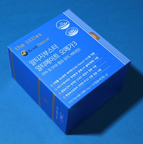 알티지부스터-얼티메이트-오메가3-박스-사진입니다.