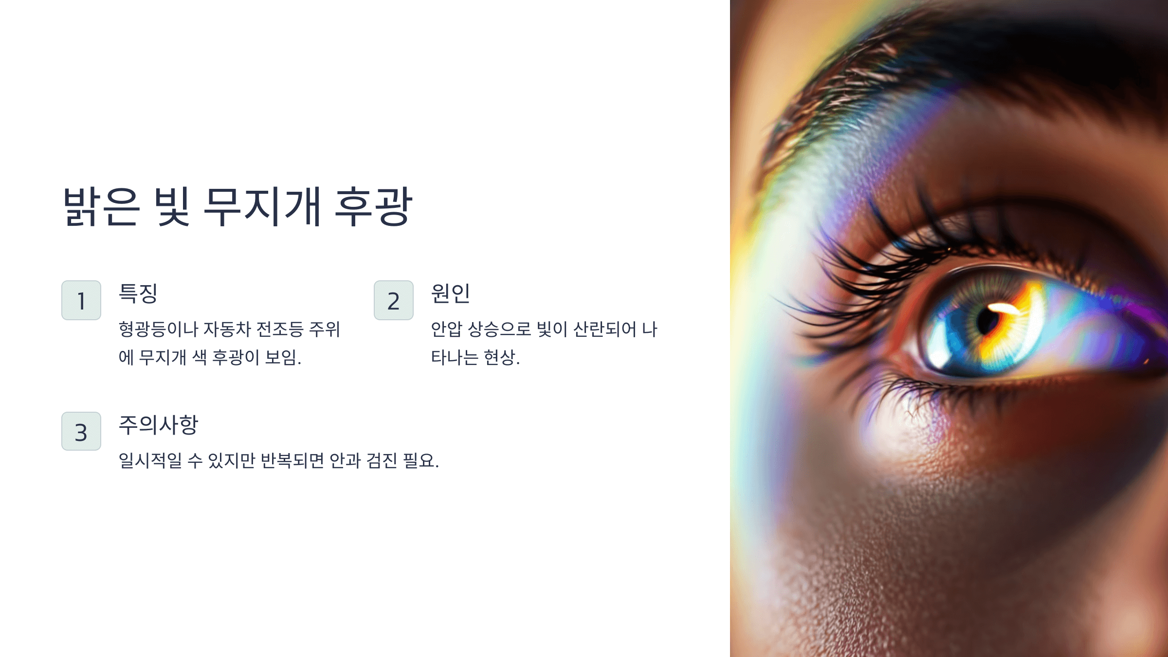 녹내장과 관련된 사진입니다.