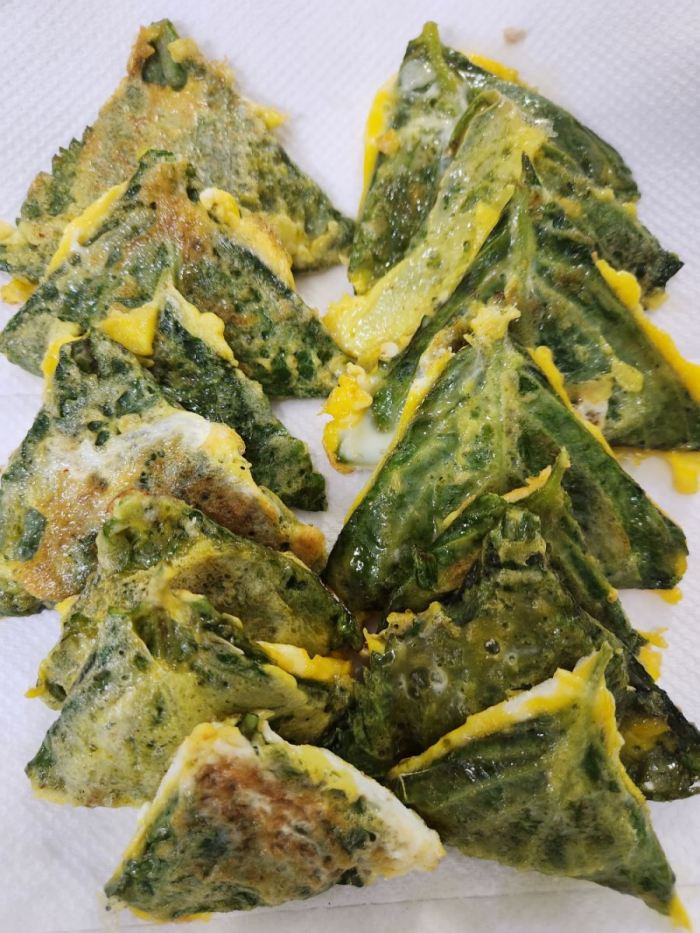 익힌 깻잎전