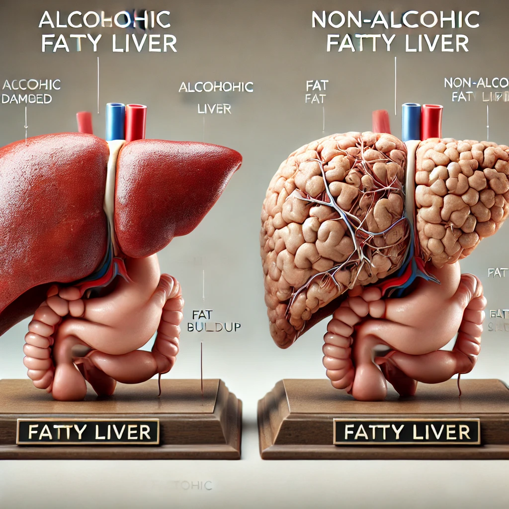 알코올성 지방간과 비알코올성 지방간