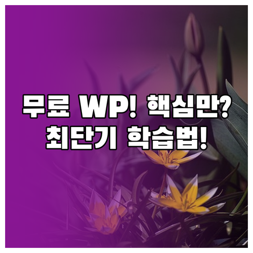 무료 워드프레스 강좌별 장단점 분석 ..