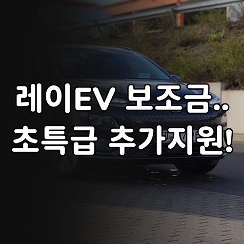 소상공인 레이 EV 1인승 밴 보조금..