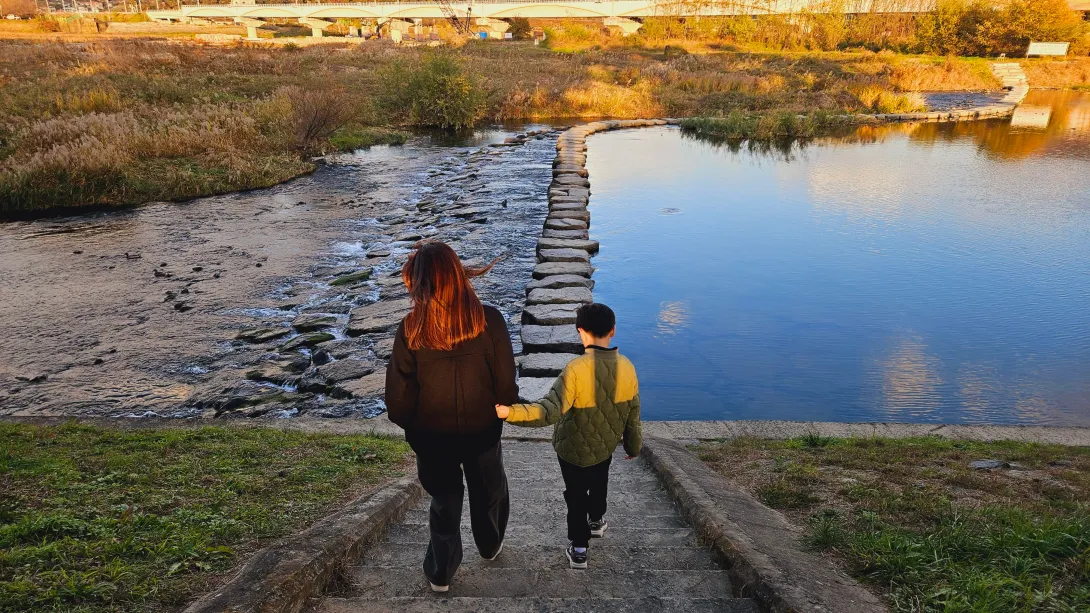 밀양 맥문동 맨발걷기