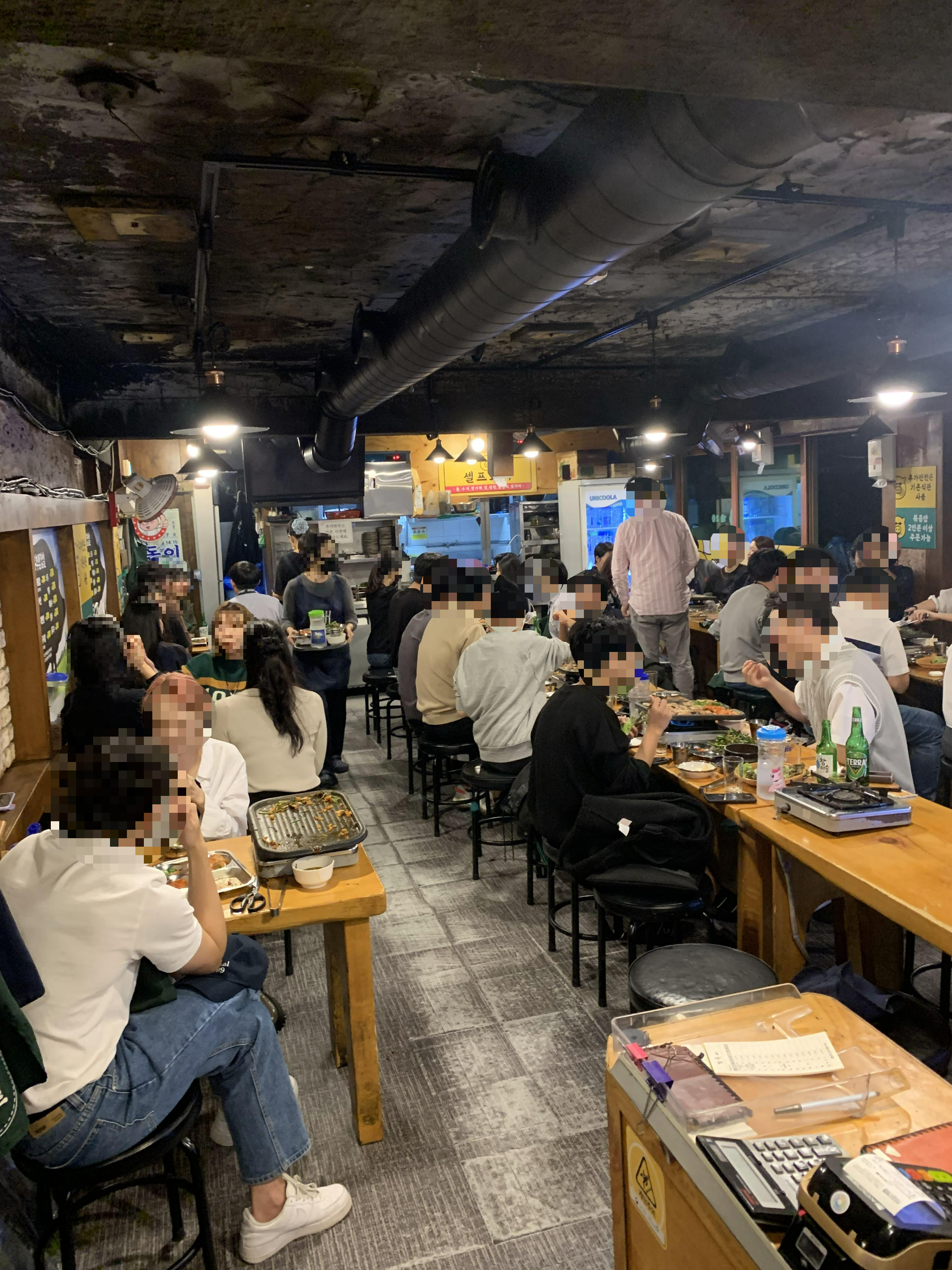 사당역 맛집, 고기집 북돈이부추삼겹살 내부모습