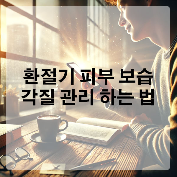 환절기 피부 보습 &amp; 각질 관리 하는 법