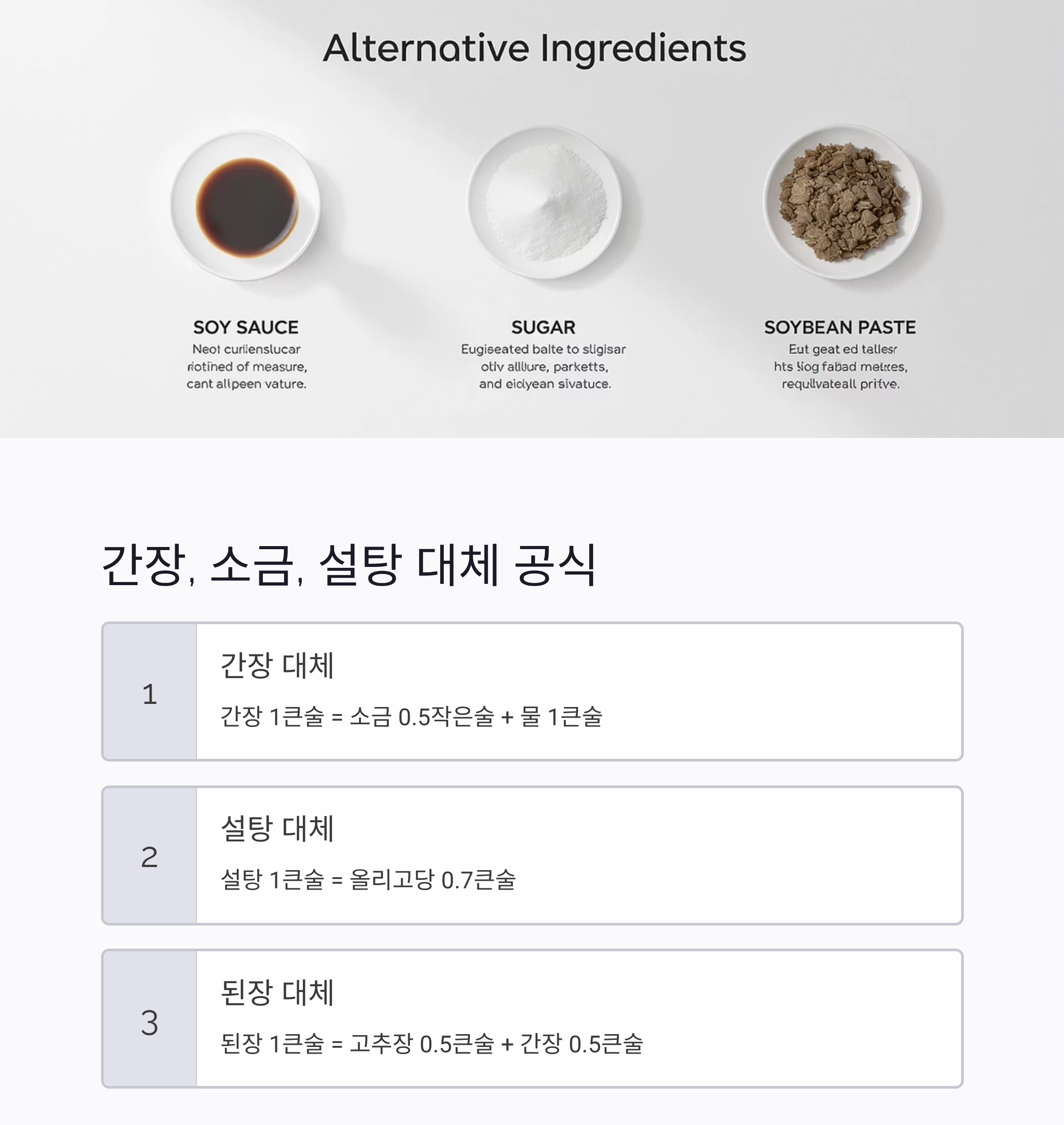 계량스푼 없이도 맛있게! 요리 초보를 위한 간 맞추기 꿀팁
