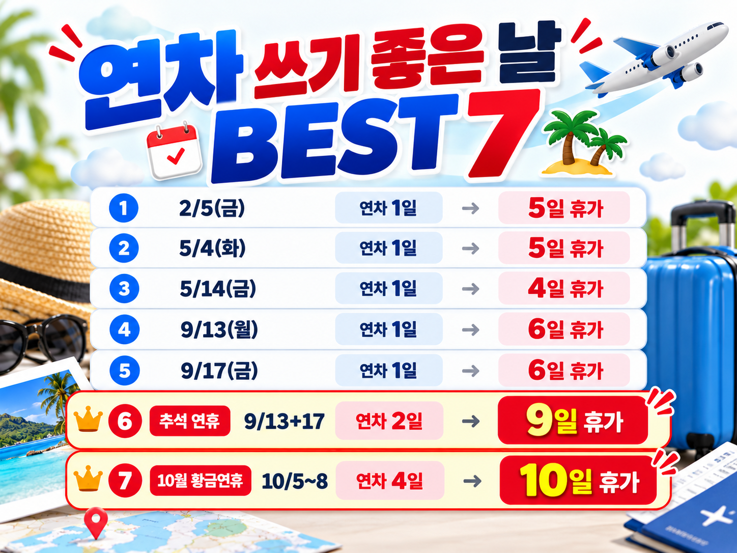 2027년 공휴일 총정리|대체공휴일 7일·연차 2개로 9일 쉬는 황금연휴 달력