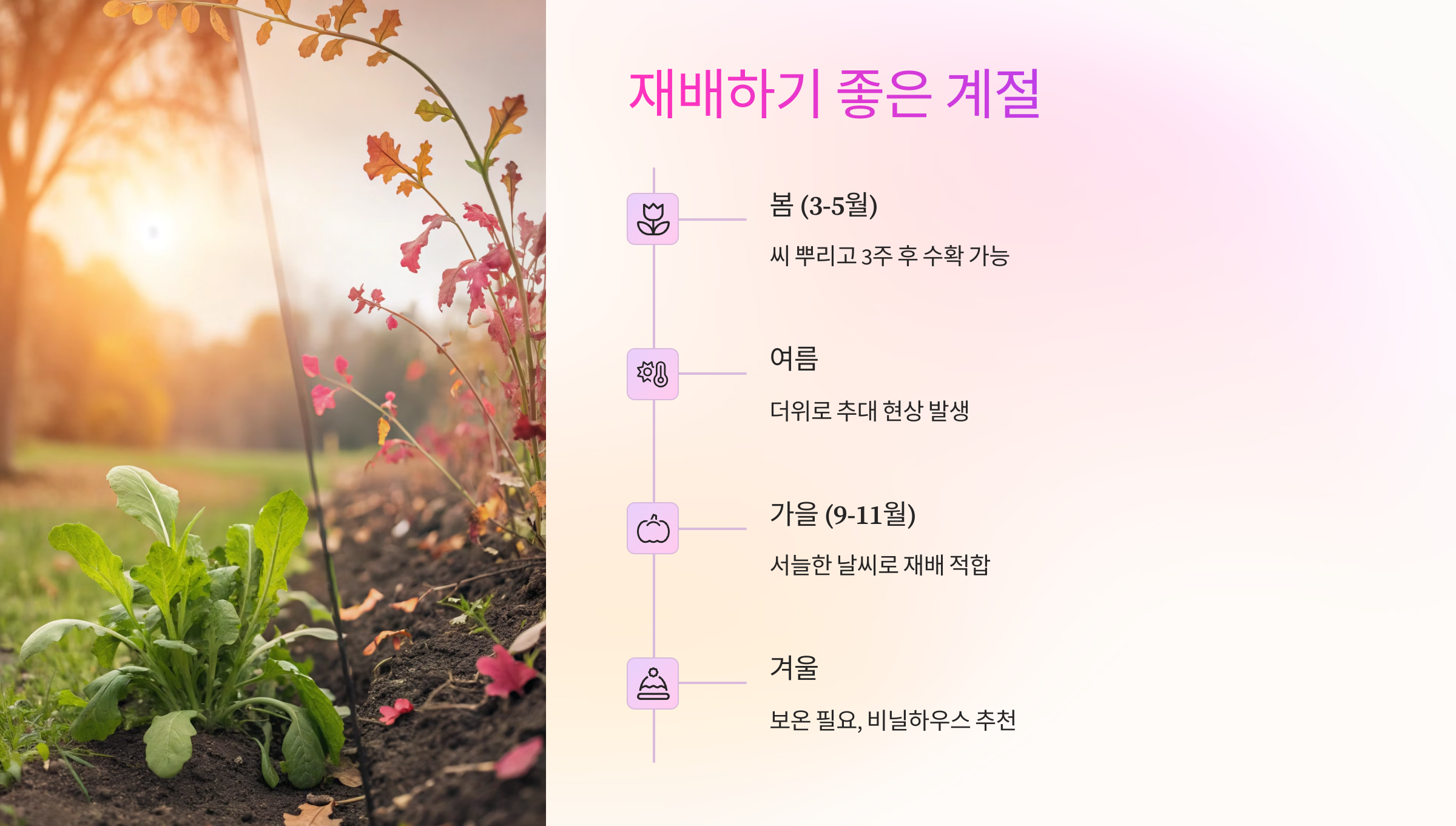 🌤 재배하기 좋은 계절