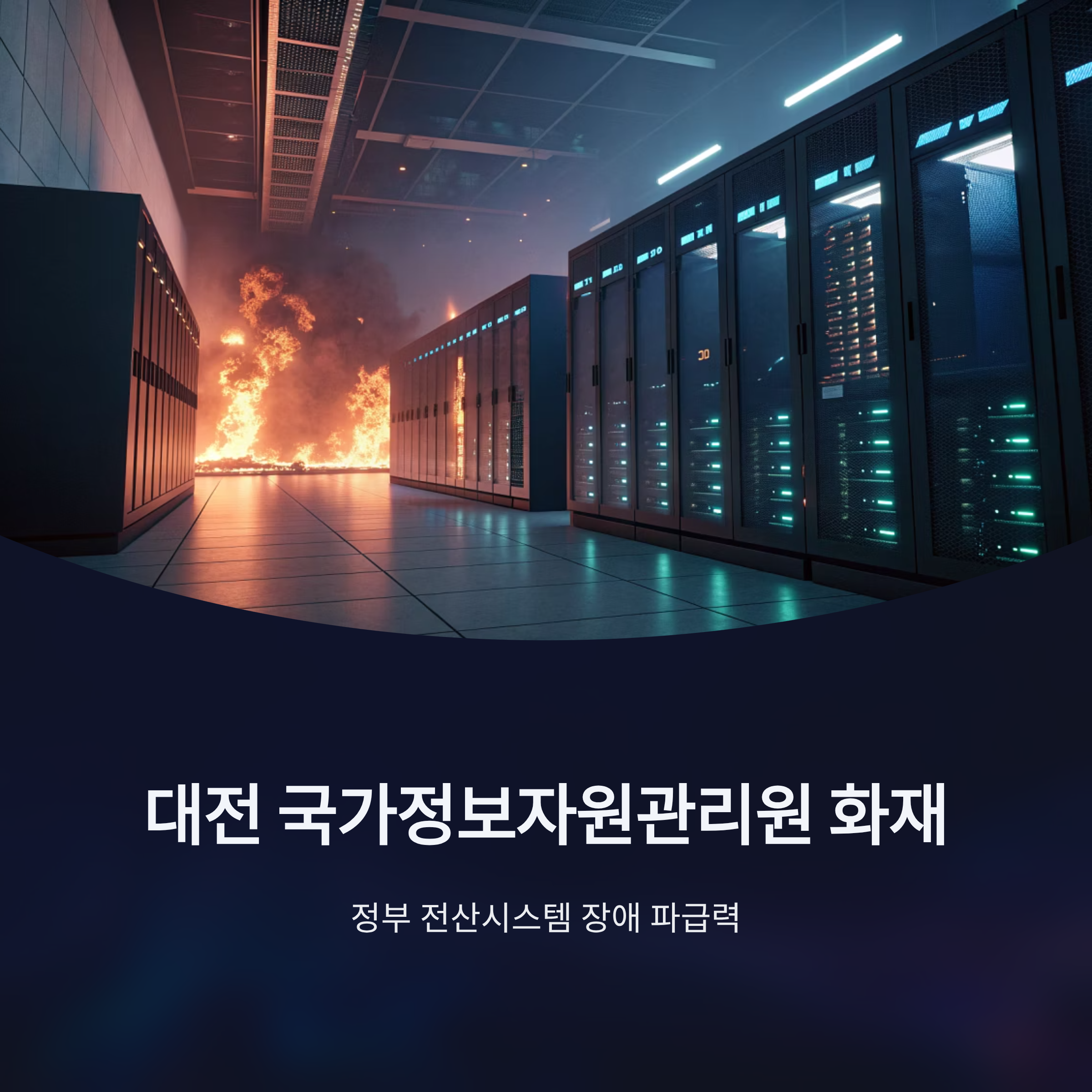 대전 국가정보자원관리원 화재, 정부 전산시스템 장애 파급력