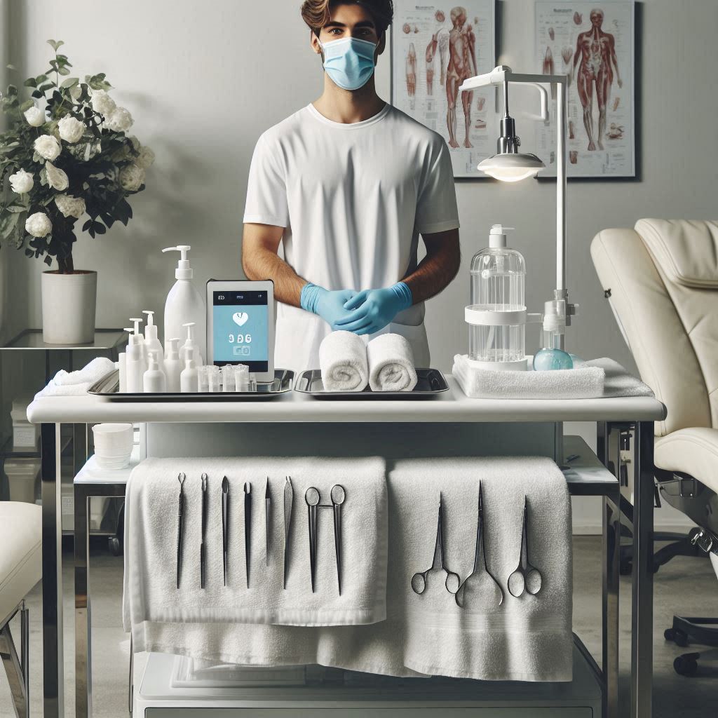 피부,체형관리 샵 배경