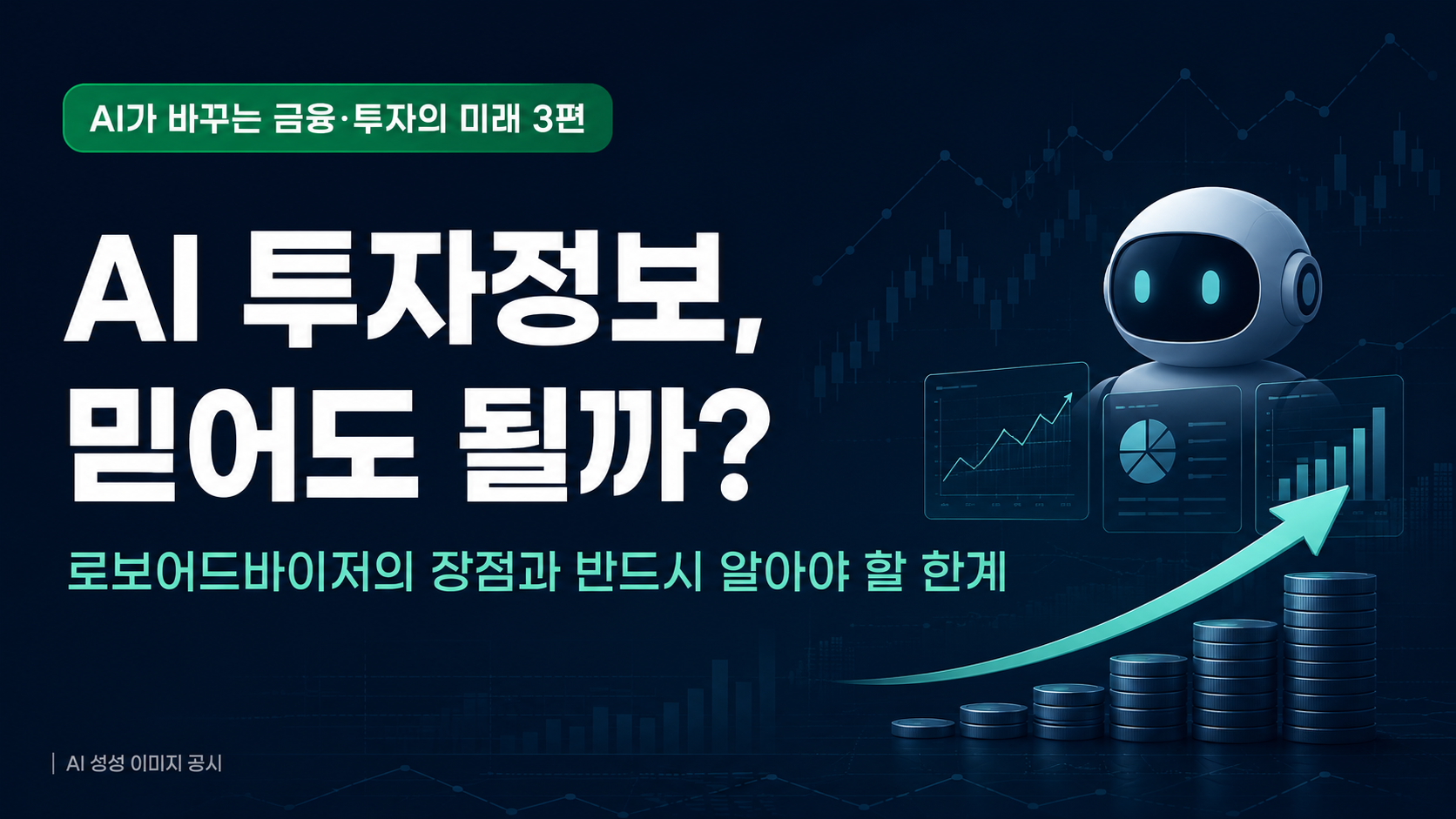 AI 투자정보 활용을 시각화한 도입 이미지