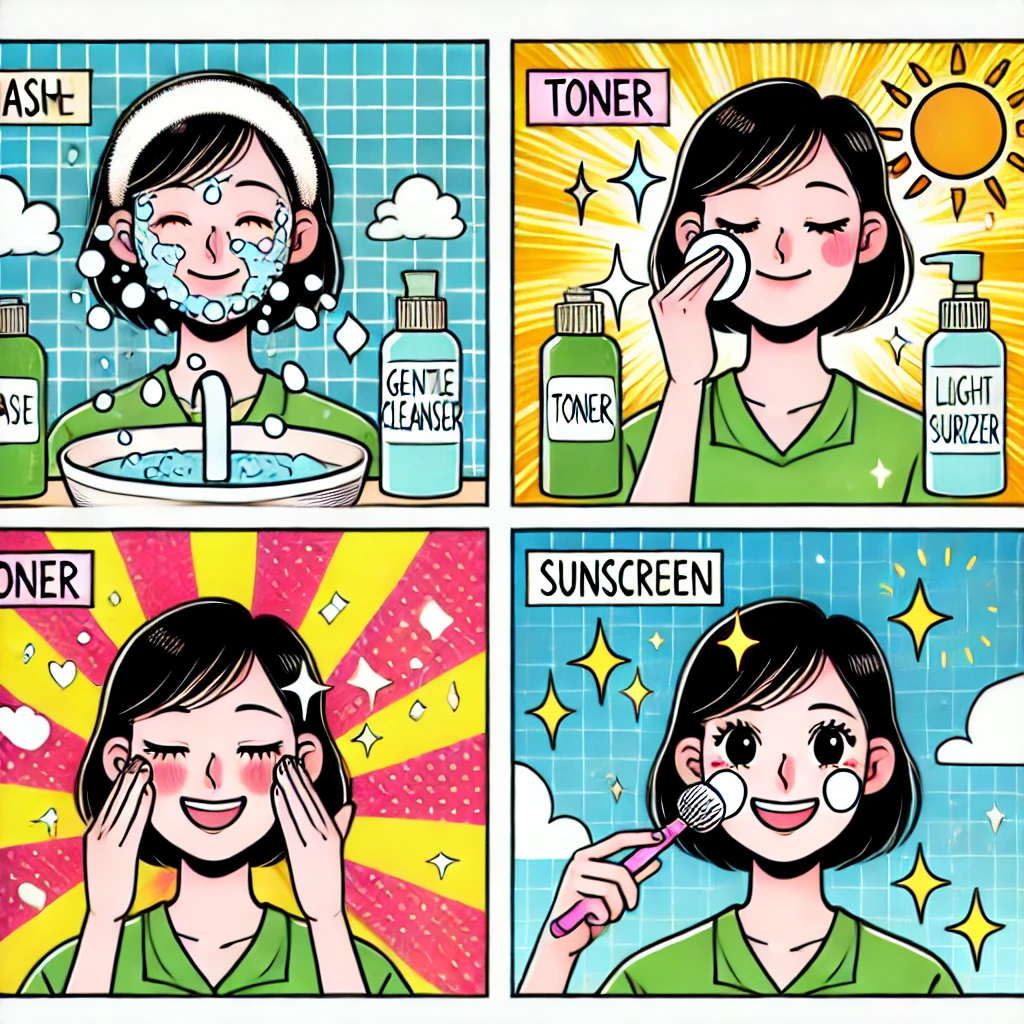아침에 꼭 해야 할 피부 관리