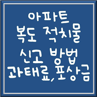 불법 적치물 신고 제목
