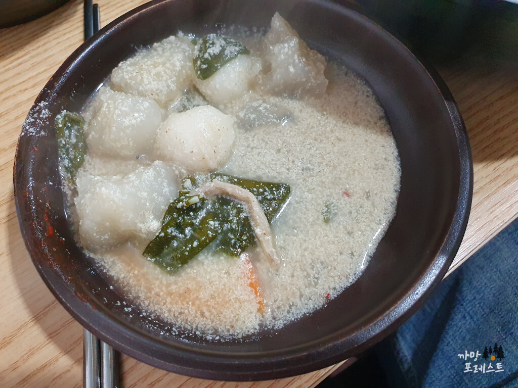 정선 수제비가 옹심이