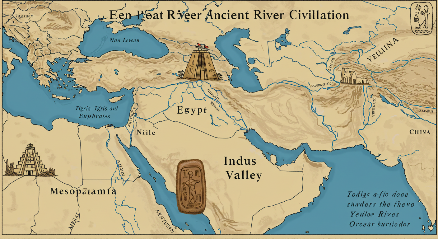 4대 문명 발상지: 인류 최초의 문명은 어디서 시작되었을까?
