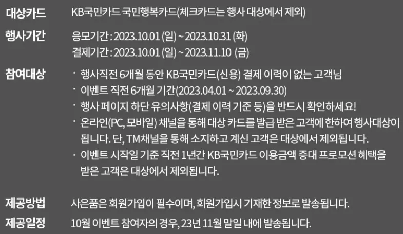 2023년+10월+국민카드+신규발급+이벤트+내용