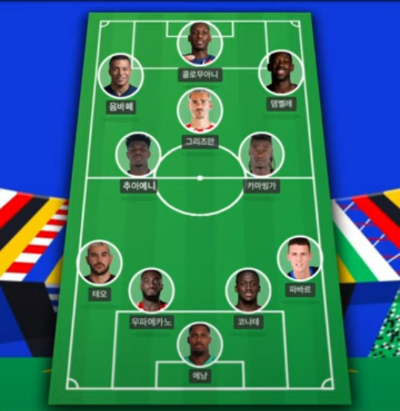 알트태그-프랑스 예상 베스트11