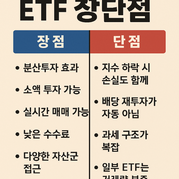 ETF 장단점 총정리|초보 투자자가 꼭 알아야 할 핵심 정보