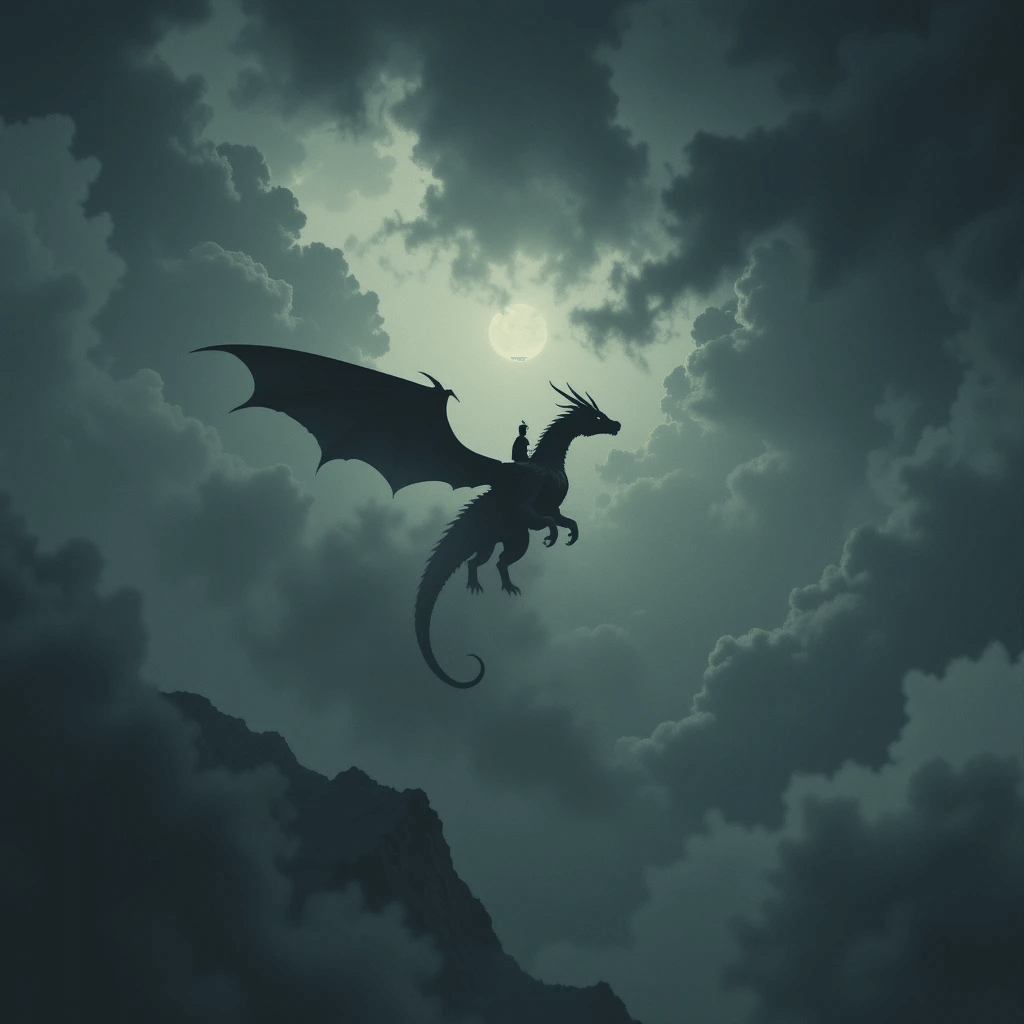 용이 나오는 꿈 중 흉몽으로 용이 도망가는 꿈의 참고이미지입니다.