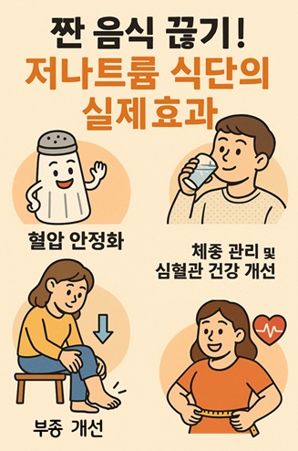 짠 음식 끊기! 저나트륨 식단의 실제 효과