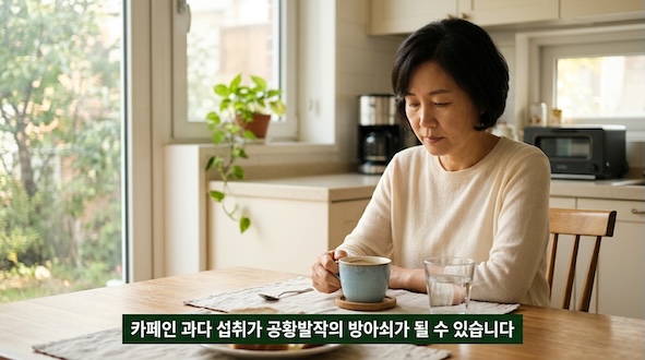 공황장애 원인 만성 스트레스 과로 수면 부족 카페인 과다 설명"