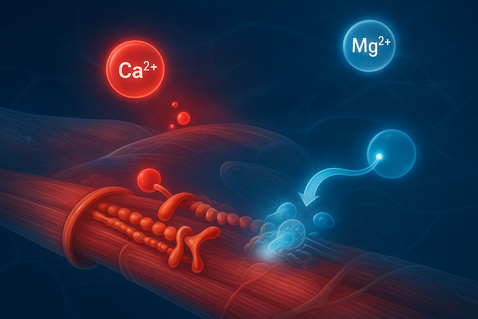 미세근육 세포 구조와 에너지 흐름 (ATP 반응)