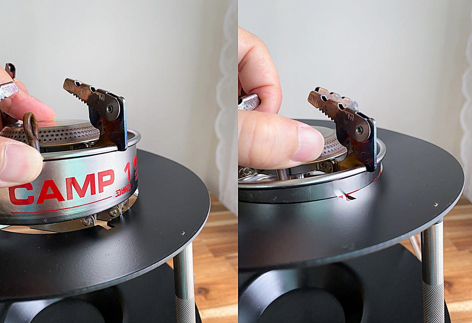 버너몸체 버너홀 통과