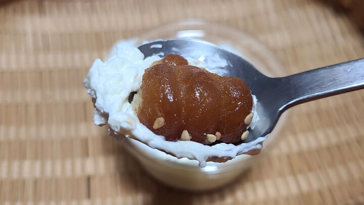 약과-생크림-찍어서