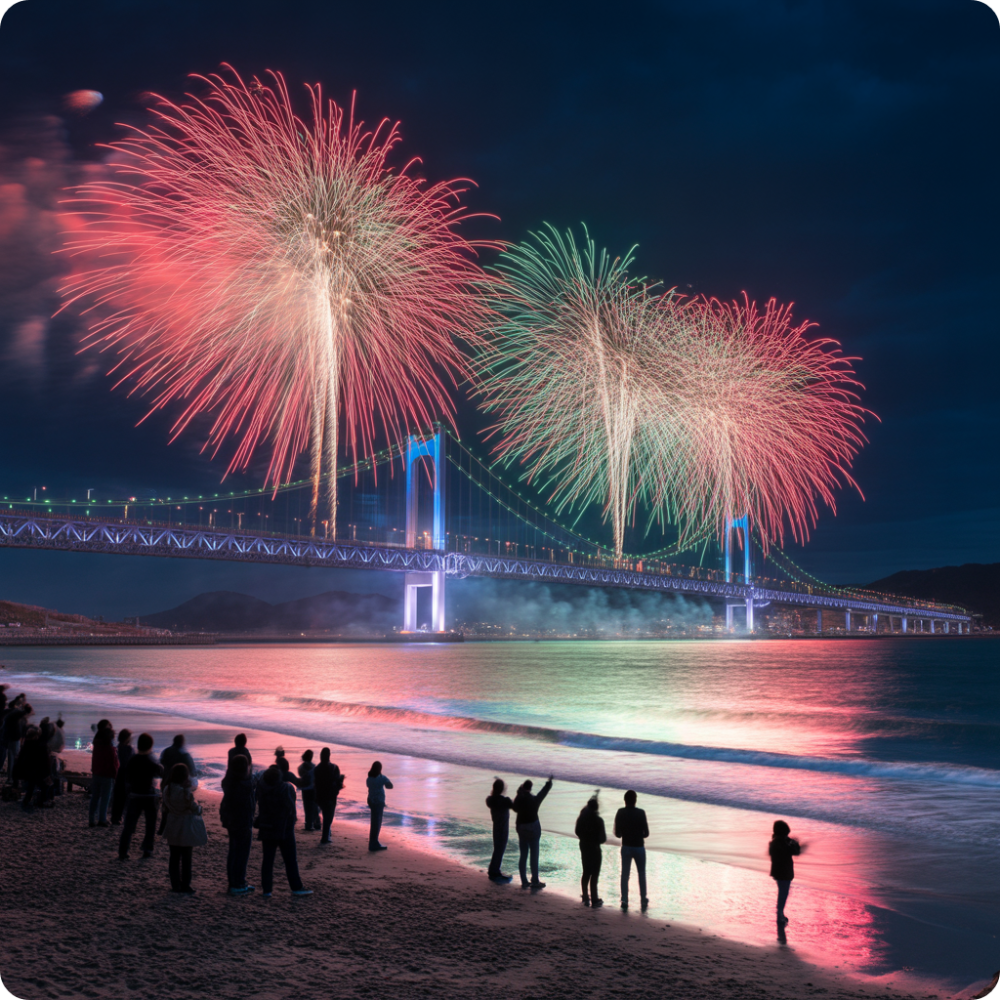 부산불꽃축제 ai이미지